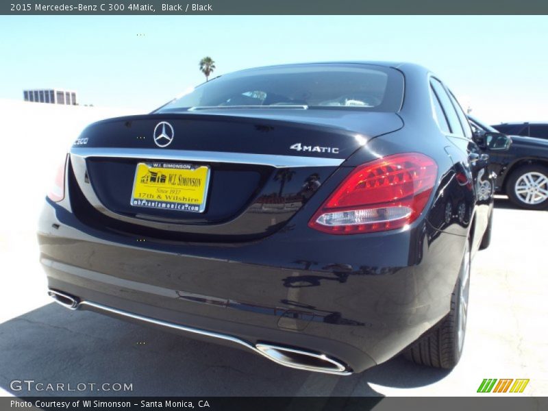 Black / Black 2015 Mercedes-Benz C 300 4Matic
