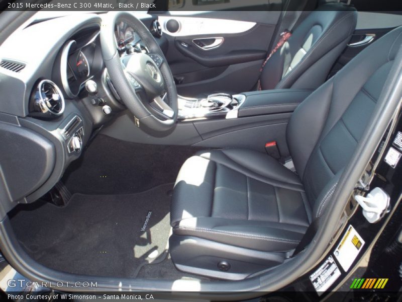 Black / Black 2015 Mercedes-Benz C 300 4Matic