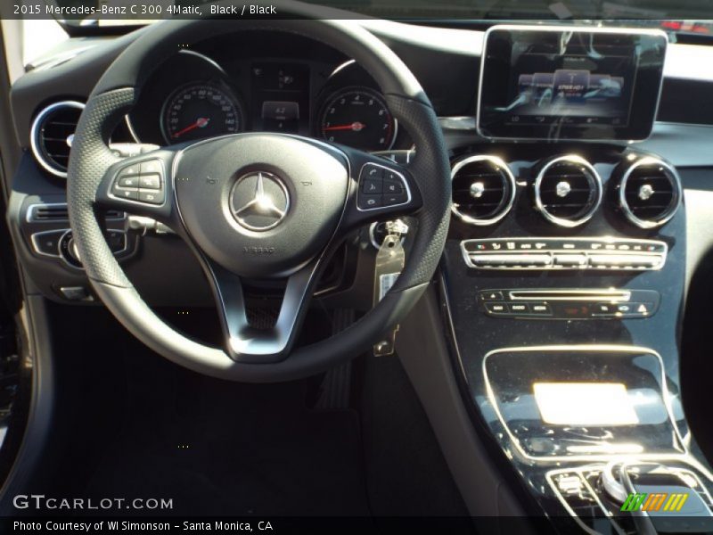 Black / Black 2015 Mercedes-Benz C 300 4Matic