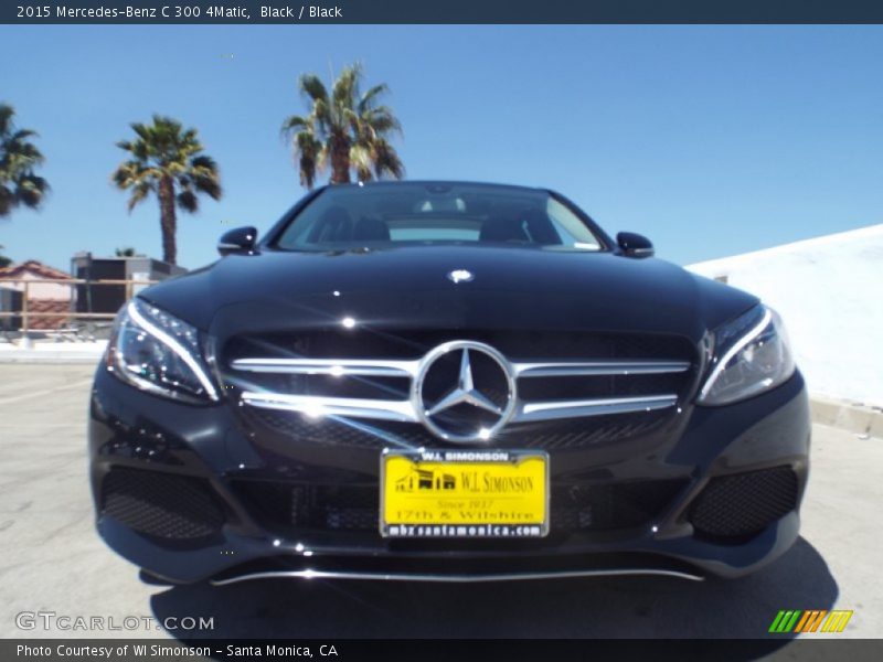 Black / Black 2015 Mercedes-Benz C 300 4Matic