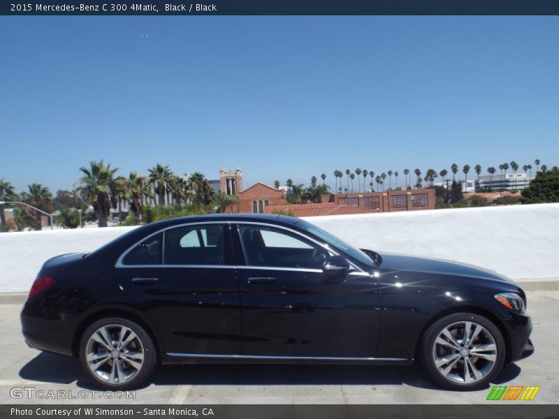 Black / Black 2015 Mercedes-Benz C 300 4Matic