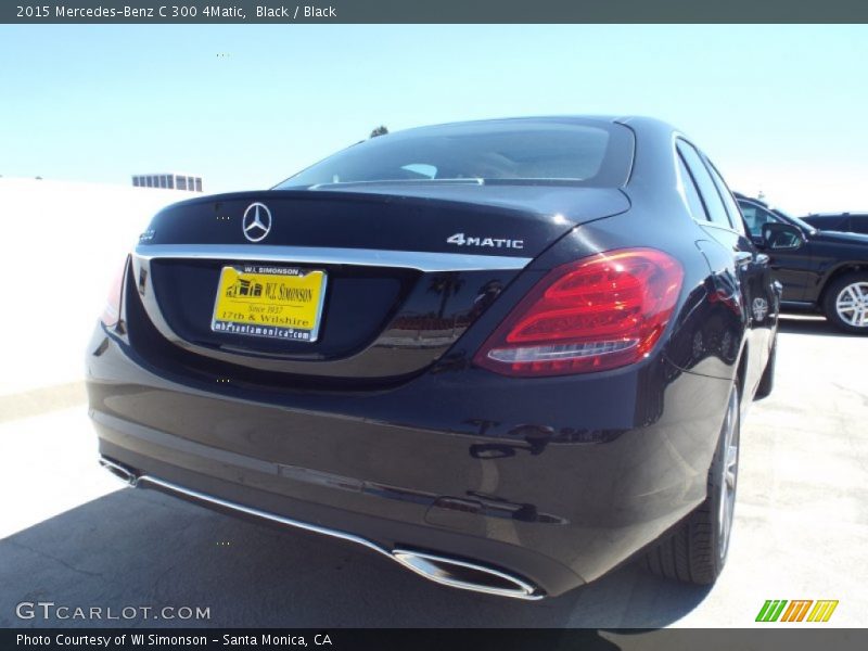Black / Black 2015 Mercedes-Benz C 300 4Matic