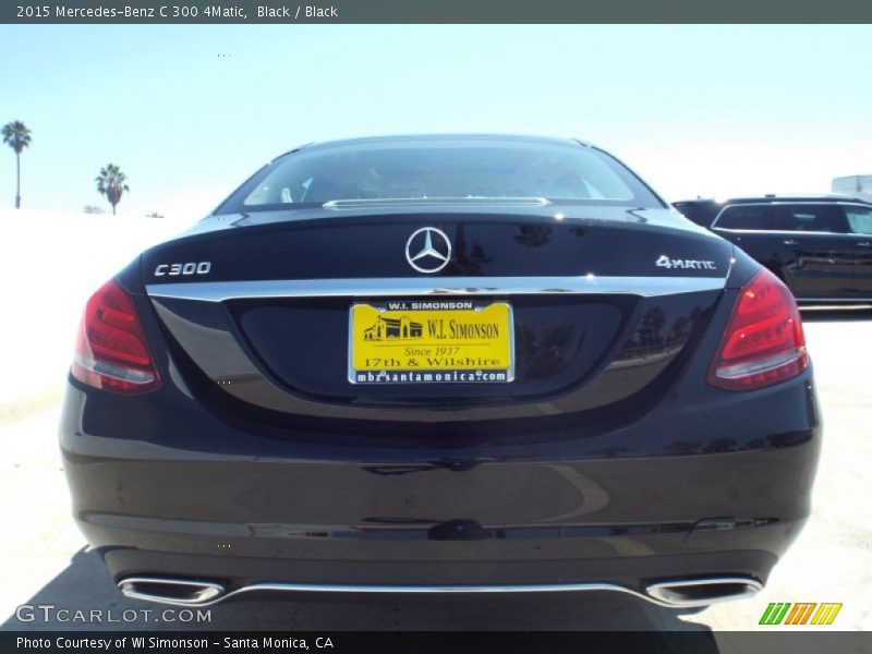 Black / Black 2015 Mercedes-Benz C 300 4Matic