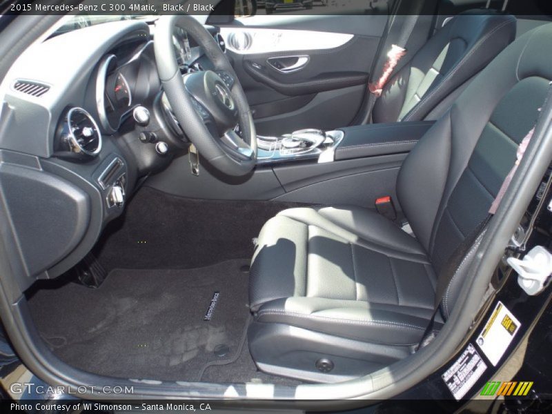 Black / Black 2015 Mercedes-Benz C 300 4Matic