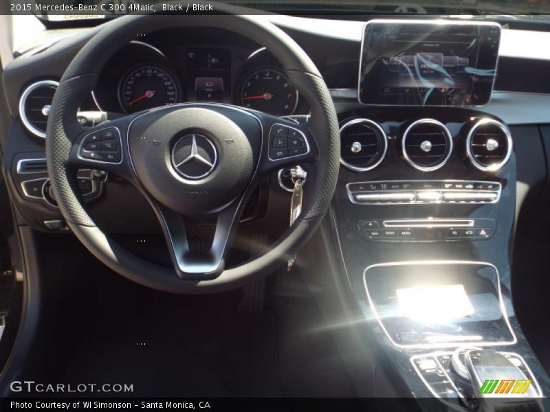 Black / Black 2015 Mercedes-Benz C 300 4Matic