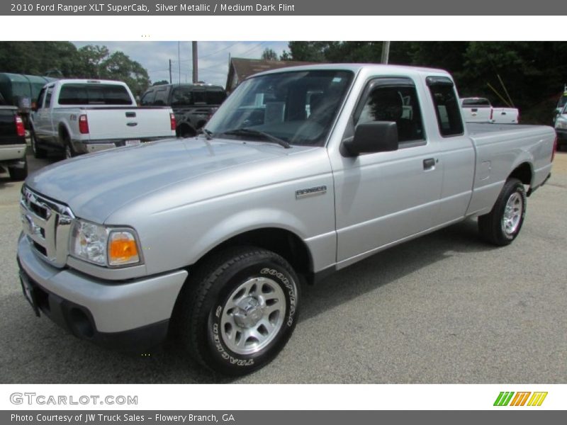 Silver Metallic / Medium Dark Flint 2010 Ford Ranger XLT SuperCab