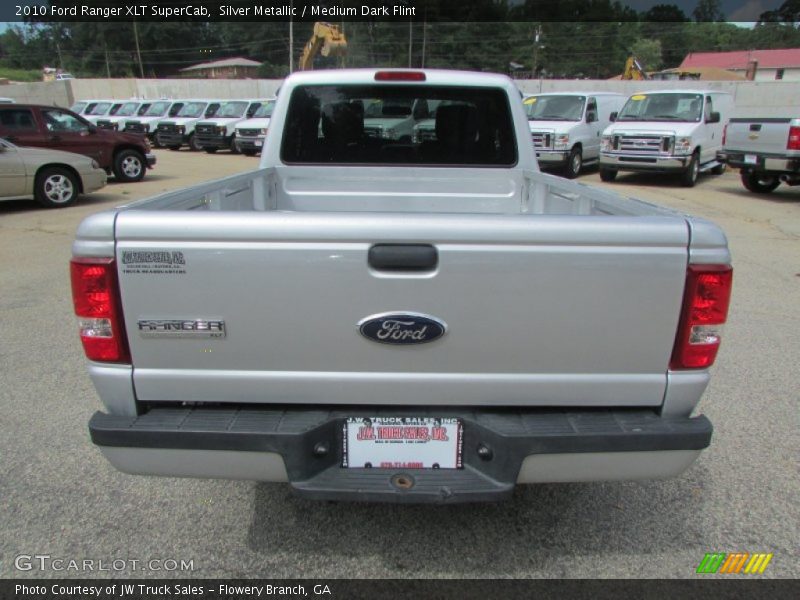 Silver Metallic / Medium Dark Flint 2010 Ford Ranger XLT SuperCab