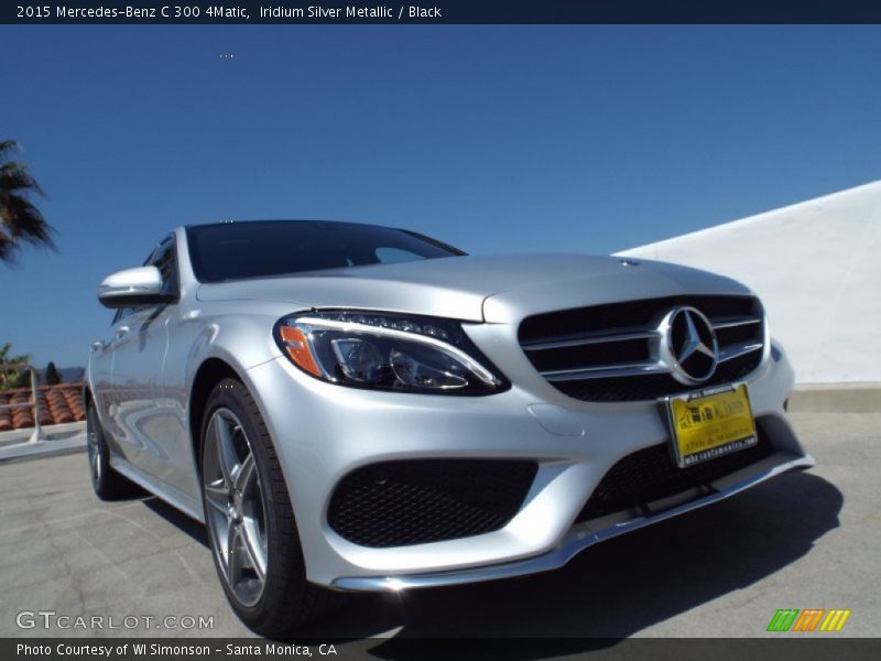 Iridium Silver Metallic / Black 2015 Mercedes-Benz C 300 4Matic