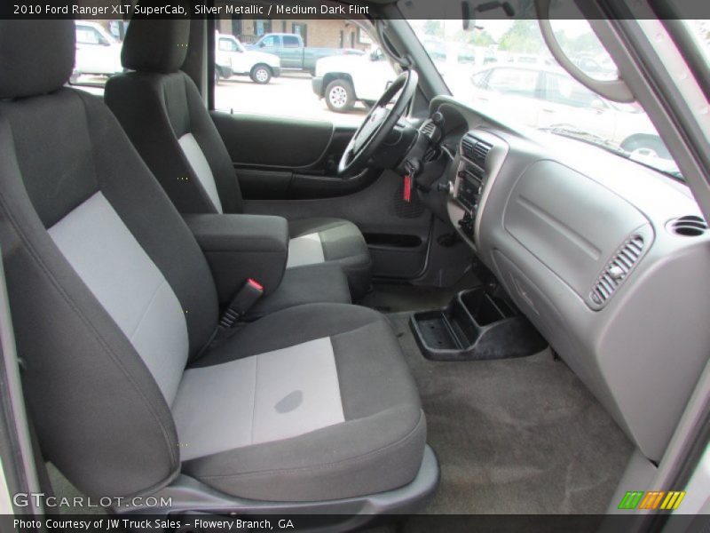 Silver Metallic / Medium Dark Flint 2010 Ford Ranger XLT SuperCab