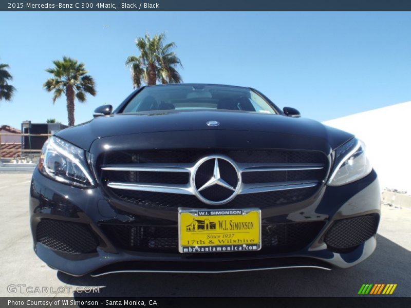 Black / Black 2015 Mercedes-Benz C 300 4Matic