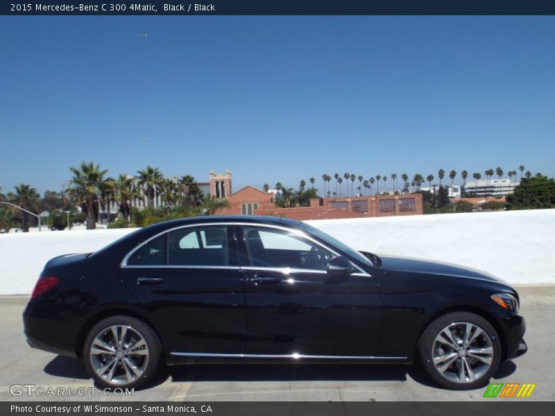 Black / Black 2015 Mercedes-Benz C 300 4Matic
