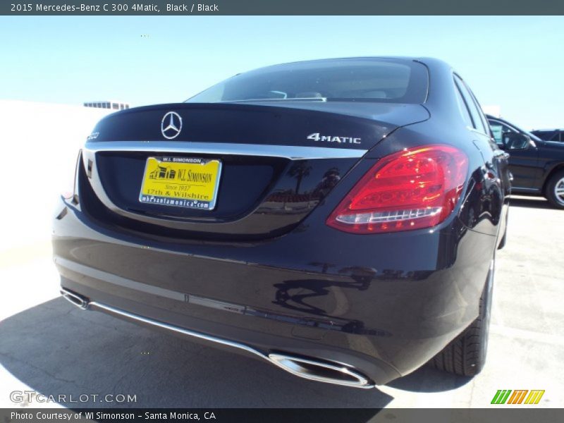 Black / Black 2015 Mercedes-Benz C 300 4Matic