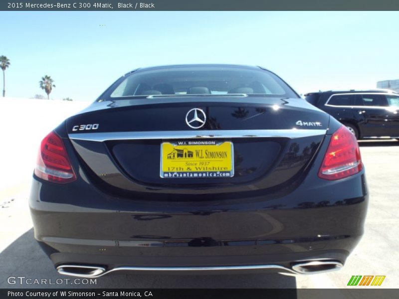 Black / Black 2015 Mercedes-Benz C 300 4Matic