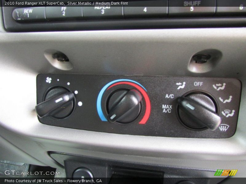 Silver Metallic / Medium Dark Flint 2010 Ford Ranger XLT SuperCab