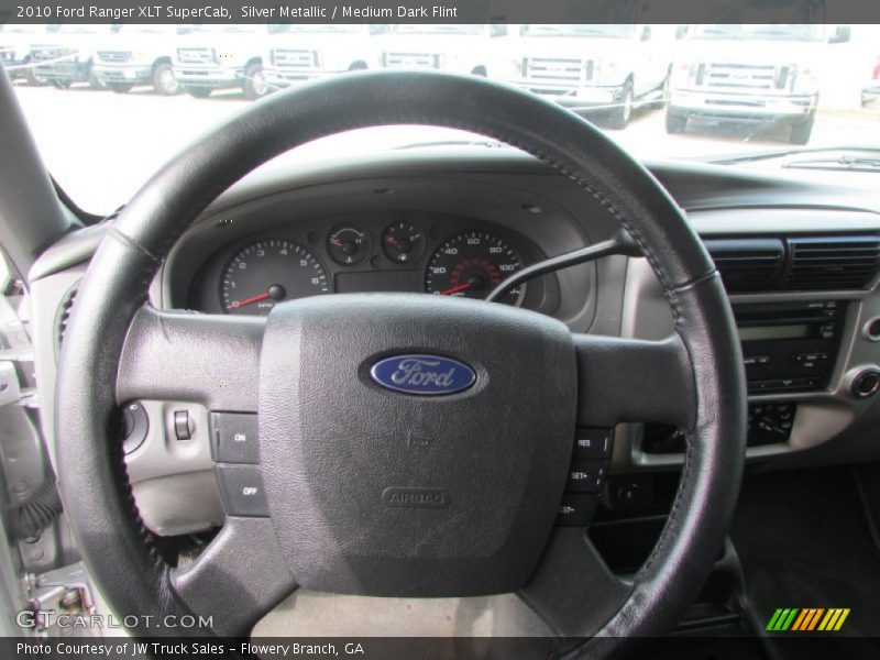 Silver Metallic / Medium Dark Flint 2010 Ford Ranger XLT SuperCab
