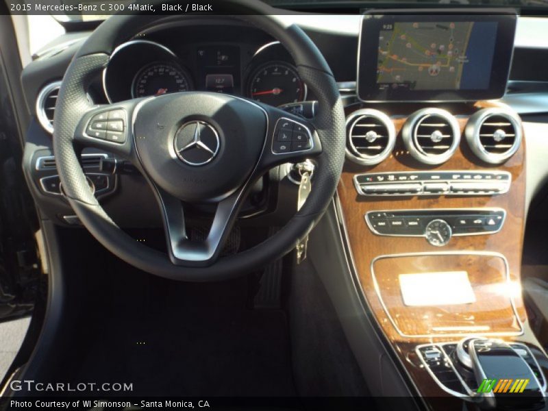Black / Black 2015 Mercedes-Benz C 300 4Matic