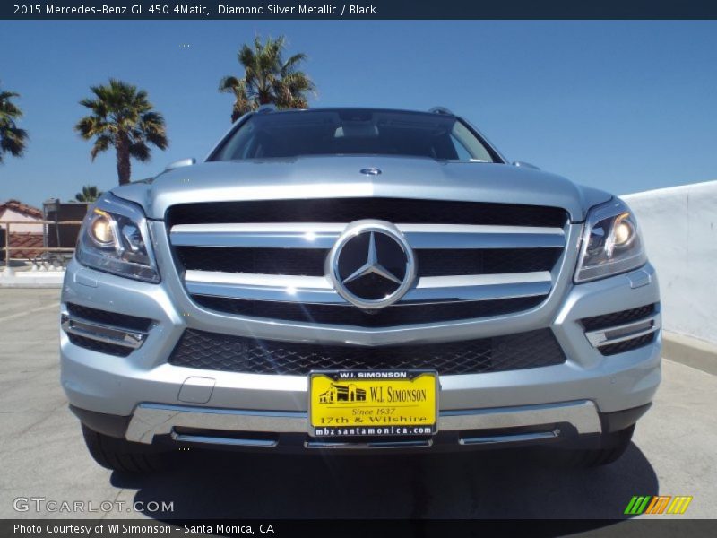 Diamond Silver Metallic / Black 2015 Mercedes-Benz GL 450 4Matic