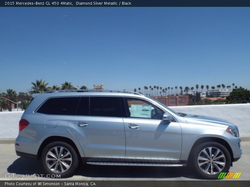 Diamond Silver Metallic / Black 2015 Mercedes-Benz GL 450 4Matic