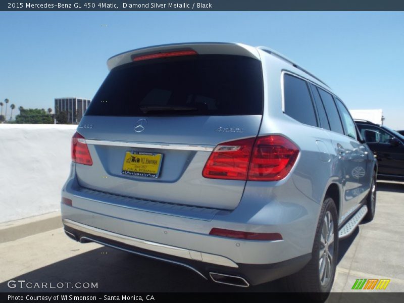 Diamond Silver Metallic / Black 2015 Mercedes-Benz GL 450 4Matic