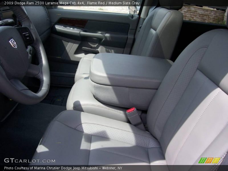 Flame Red / Medium Slate Gray 2009 Dodge Ram 2500 Laramie Mega Cab 4x4