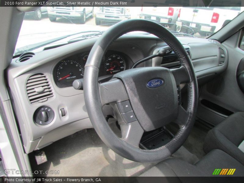 Silver Metallic / Medium Dark Flint 2010 Ford Ranger XLT SuperCab