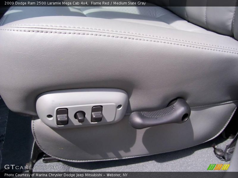 Flame Red / Medium Slate Gray 2009 Dodge Ram 2500 Laramie Mega Cab 4x4