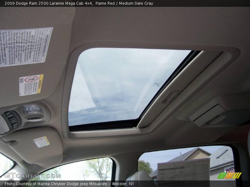 Flame Red / Medium Slate Gray 2009 Dodge Ram 2500 Laramie Mega Cab 4x4