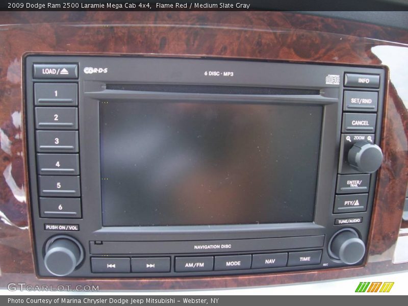 Flame Red / Medium Slate Gray 2009 Dodge Ram 2500 Laramie Mega Cab 4x4