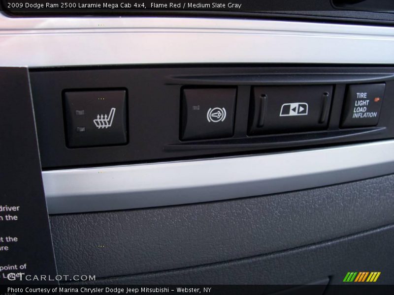 Flame Red / Medium Slate Gray 2009 Dodge Ram 2500 Laramie Mega Cab 4x4