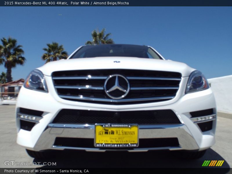 Polar White / Almond Beige/Mocha 2015 Mercedes-Benz ML 400 4Matic