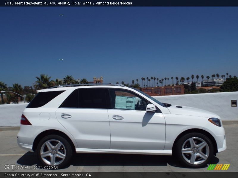 Polar White / Almond Beige/Mocha 2015 Mercedes-Benz ML 400 4Matic