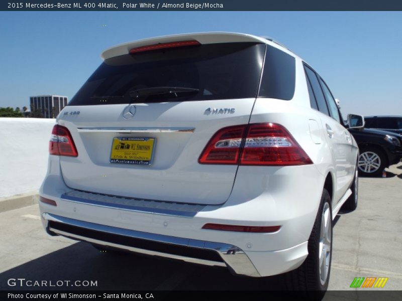 Polar White / Almond Beige/Mocha 2015 Mercedes-Benz ML 400 4Matic