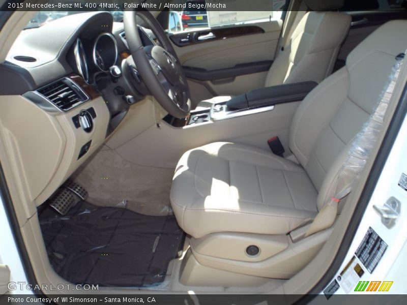Polar White / Almond Beige/Mocha 2015 Mercedes-Benz ML 400 4Matic