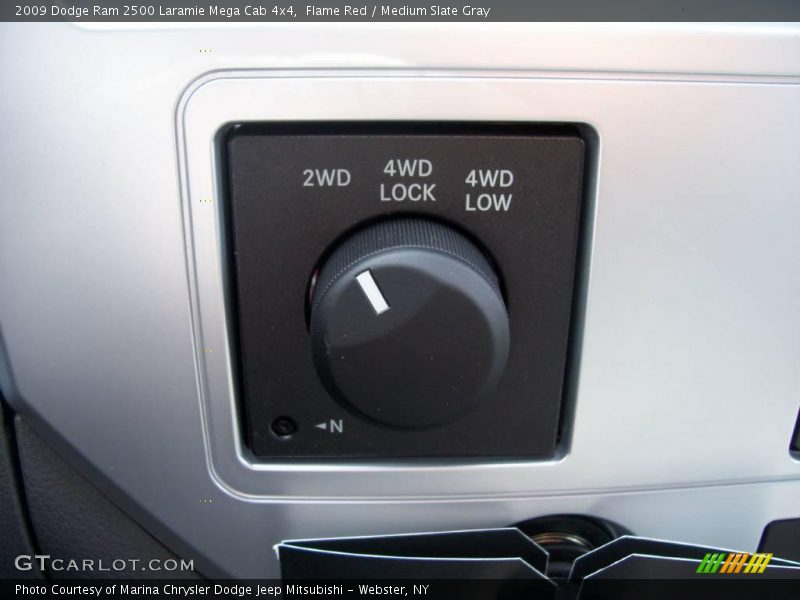 Flame Red / Medium Slate Gray 2009 Dodge Ram 2500 Laramie Mega Cab 4x4