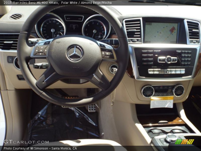 Polar White / Almond Beige/Mocha 2015 Mercedes-Benz ML 400 4Matic