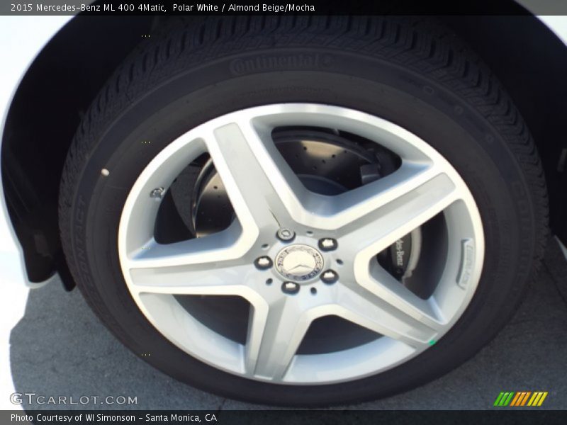 Polar White / Almond Beige/Mocha 2015 Mercedes-Benz ML 400 4Matic