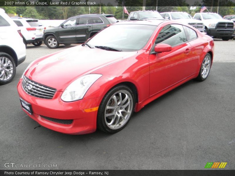 Laser Red / Graphite Black 2007 Infiniti G 35 Coupe