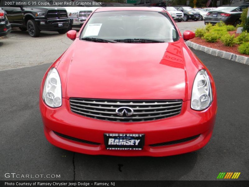 Laser Red / Graphite Black 2007 Infiniti G 35 Coupe