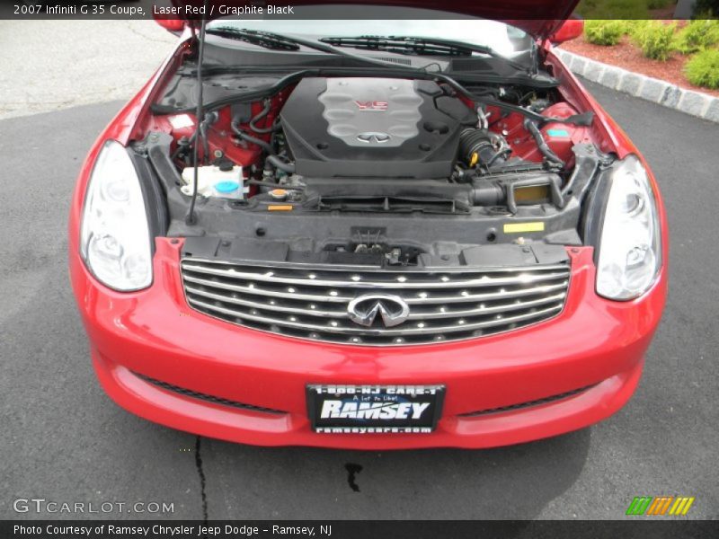Laser Red / Graphite Black 2007 Infiniti G 35 Coupe