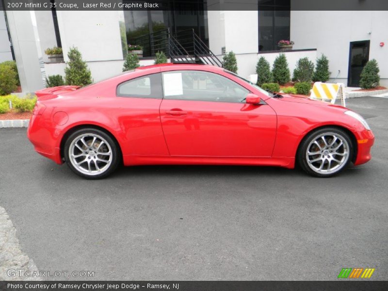 Laser Red / Graphite Black 2007 Infiniti G 35 Coupe