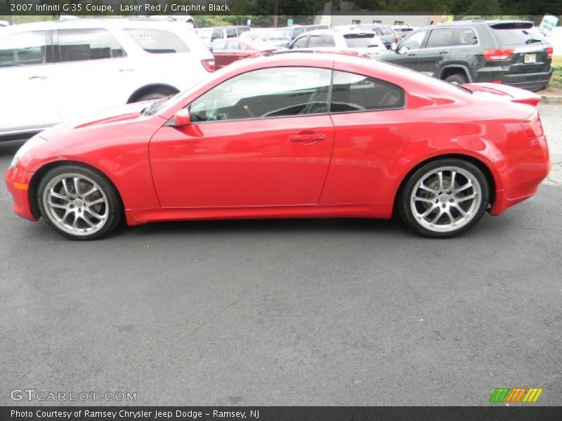 Laser Red / Graphite Black 2007 Infiniti G 35 Coupe