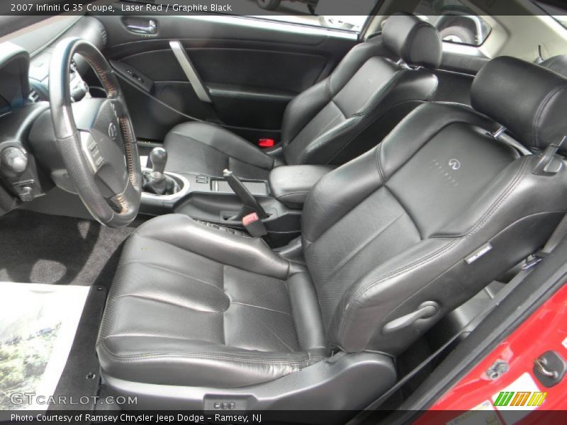 Laser Red / Graphite Black 2007 Infiniti G 35 Coupe