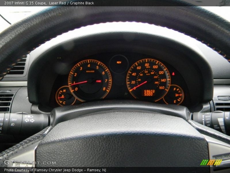 Laser Red / Graphite Black 2007 Infiniti G 35 Coupe