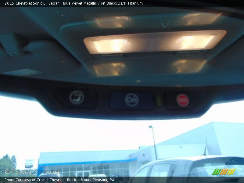 Blue Velvet Metallic / Jet Black/Dark Titanium 2015 Chevrolet Sonic LT Sedan