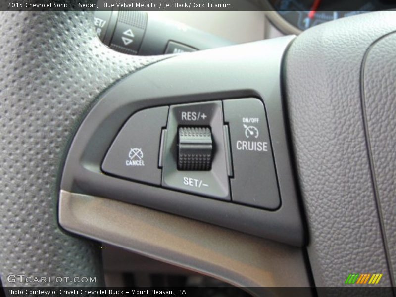 Blue Velvet Metallic / Jet Black/Dark Titanium 2015 Chevrolet Sonic LT Sedan