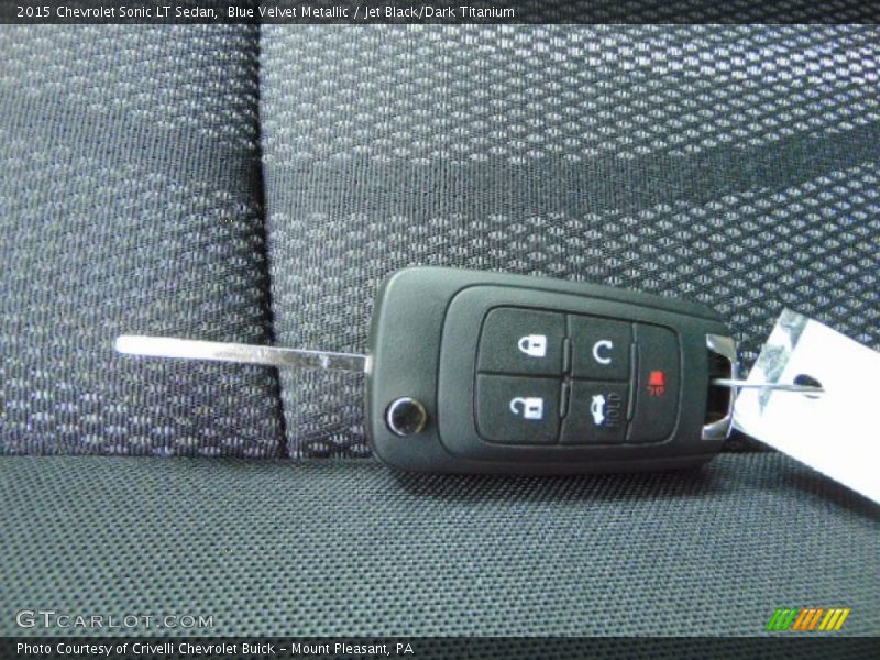 Blue Velvet Metallic / Jet Black/Dark Titanium 2015 Chevrolet Sonic LT Sedan