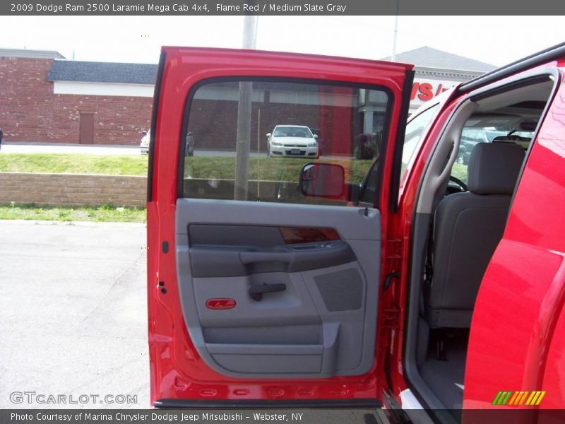 Flame Red / Medium Slate Gray 2009 Dodge Ram 2500 Laramie Mega Cab 4x4