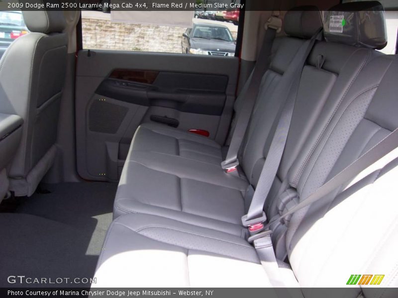 Flame Red / Medium Slate Gray 2009 Dodge Ram 2500 Laramie Mega Cab 4x4