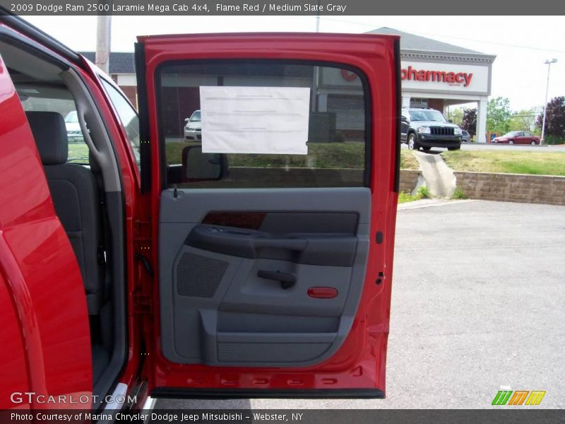 Flame Red / Medium Slate Gray 2009 Dodge Ram 2500 Laramie Mega Cab 4x4