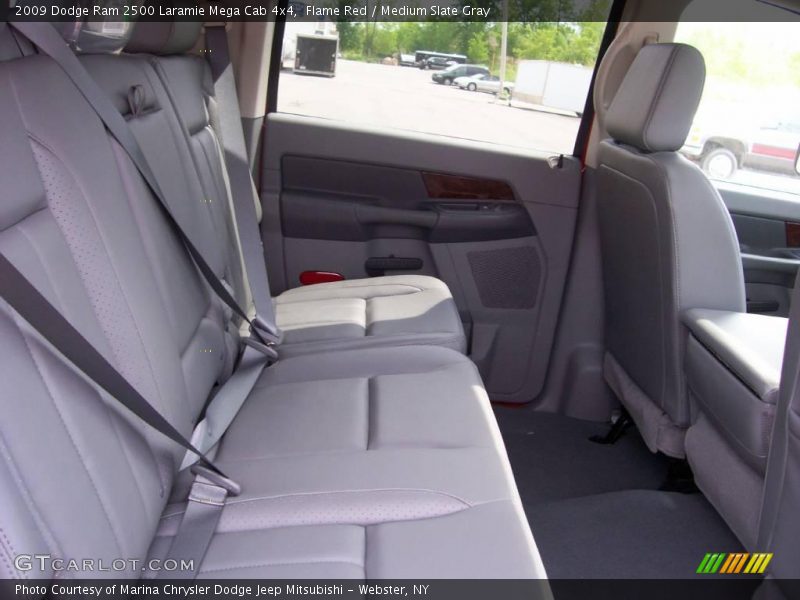 Flame Red / Medium Slate Gray 2009 Dodge Ram 2500 Laramie Mega Cab 4x4